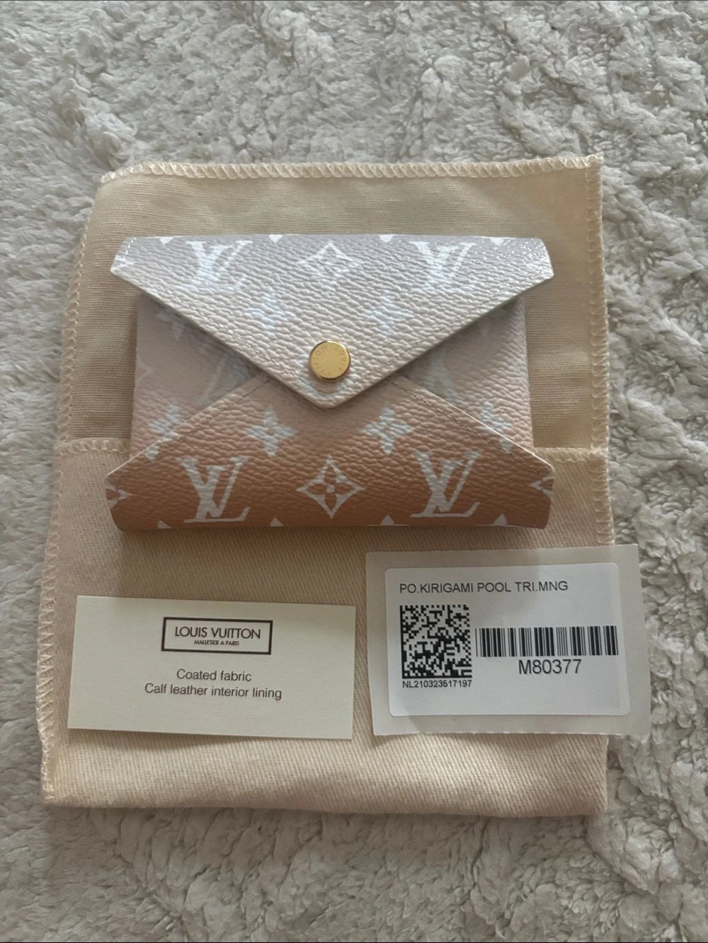 Louis Vuitton By The Pool Mini Kirigami Monogram Envelope Card Holder